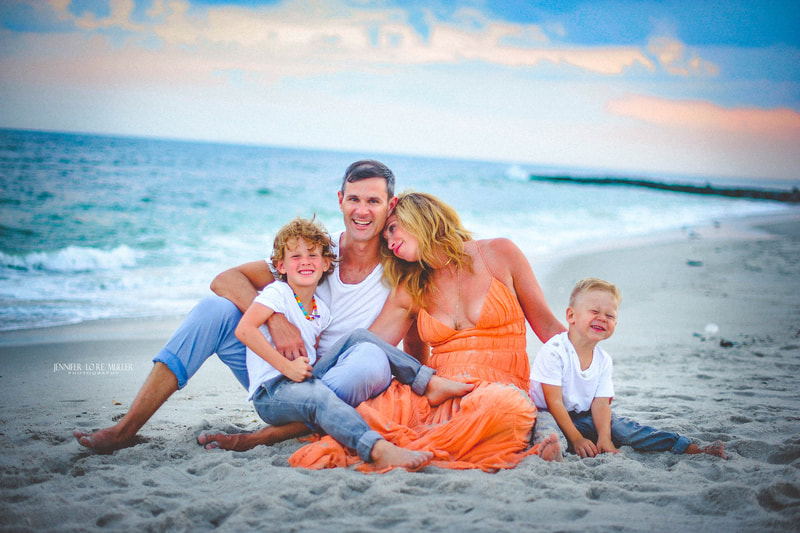 long island beach family photo session 