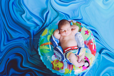 summer newborn pool float