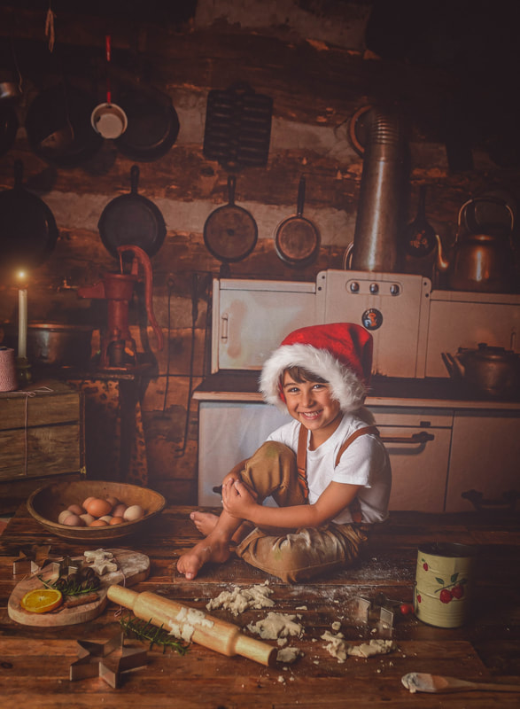 long island christmas mini sessions vintage kitchen 