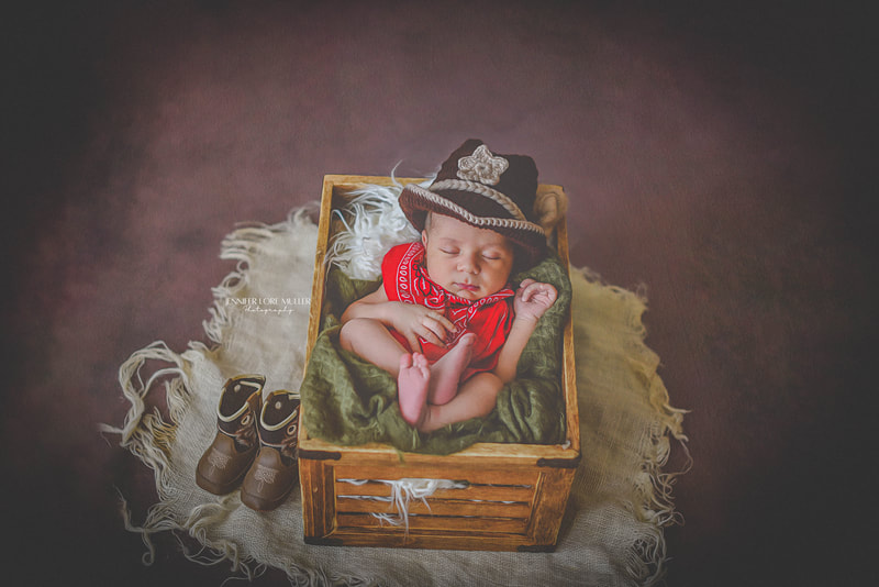 newborn cowboy western boots hat